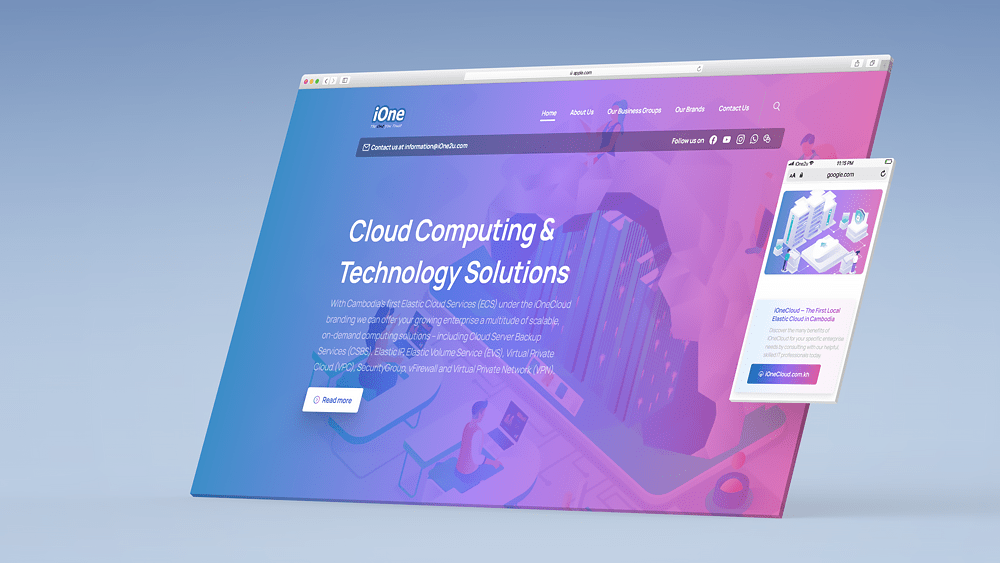 Website Relaunch for iOne Cambodia | Web Designer in Phnom Penh