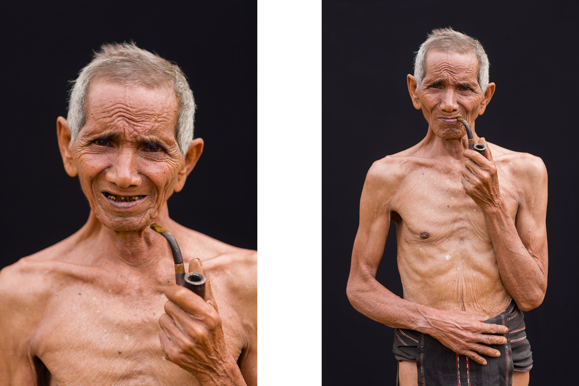 Portrait of a Bunong ethnic minority elder - Mondulkiri, Cambodia