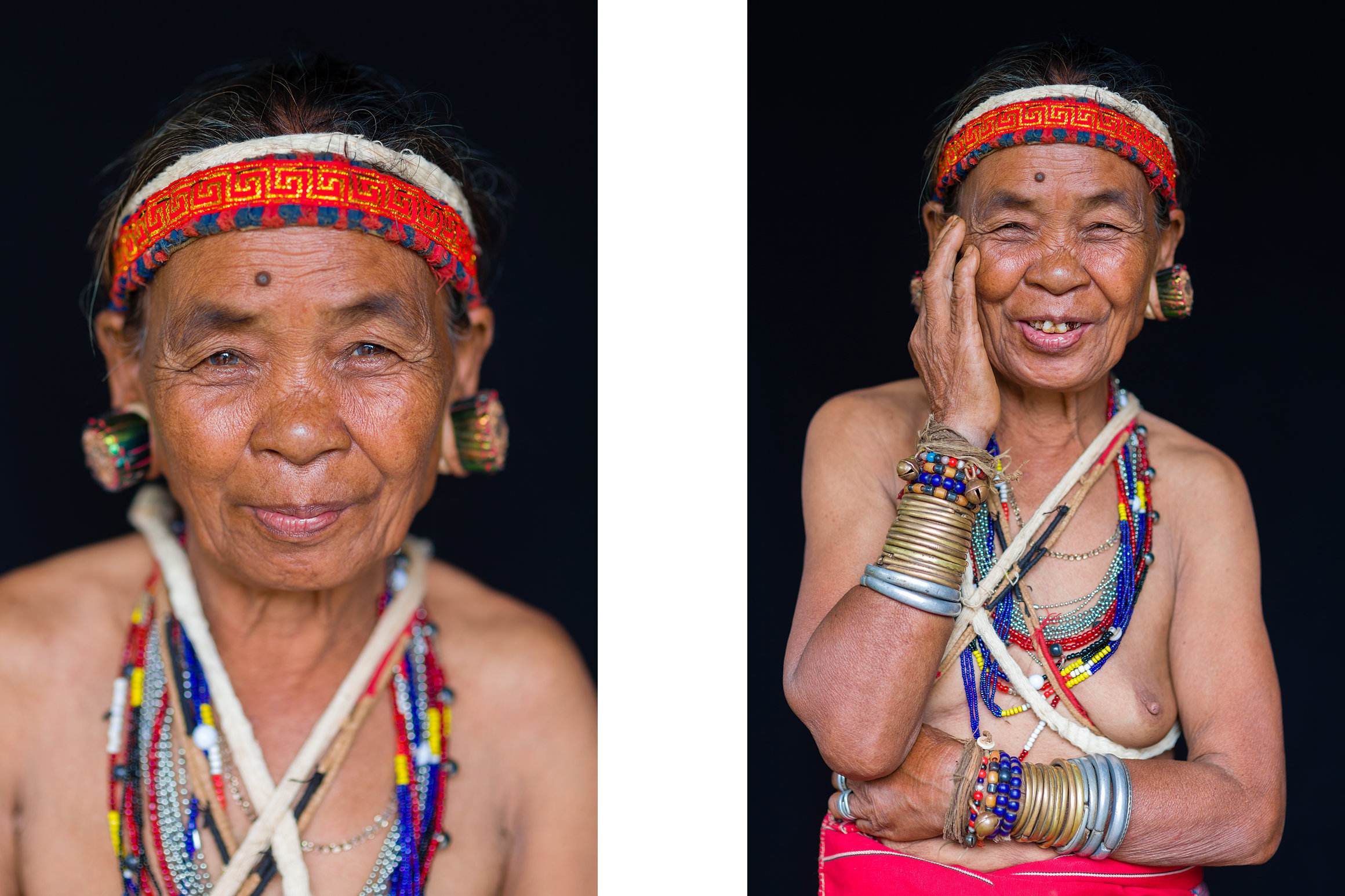 Portrait of a Kreung traditional healer - Ratanakiri, Cambodia