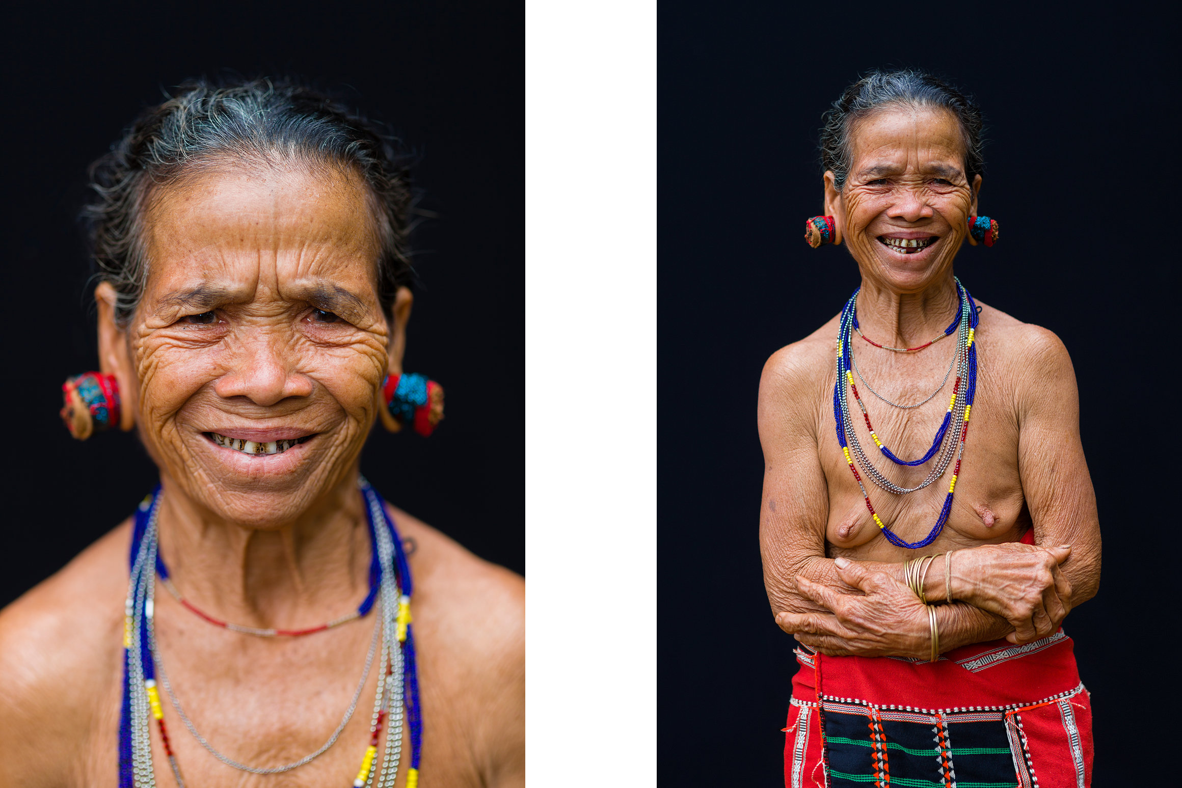 Portrait of an old Kreung ethnic minority woman - Ratanakiri, Cambodia