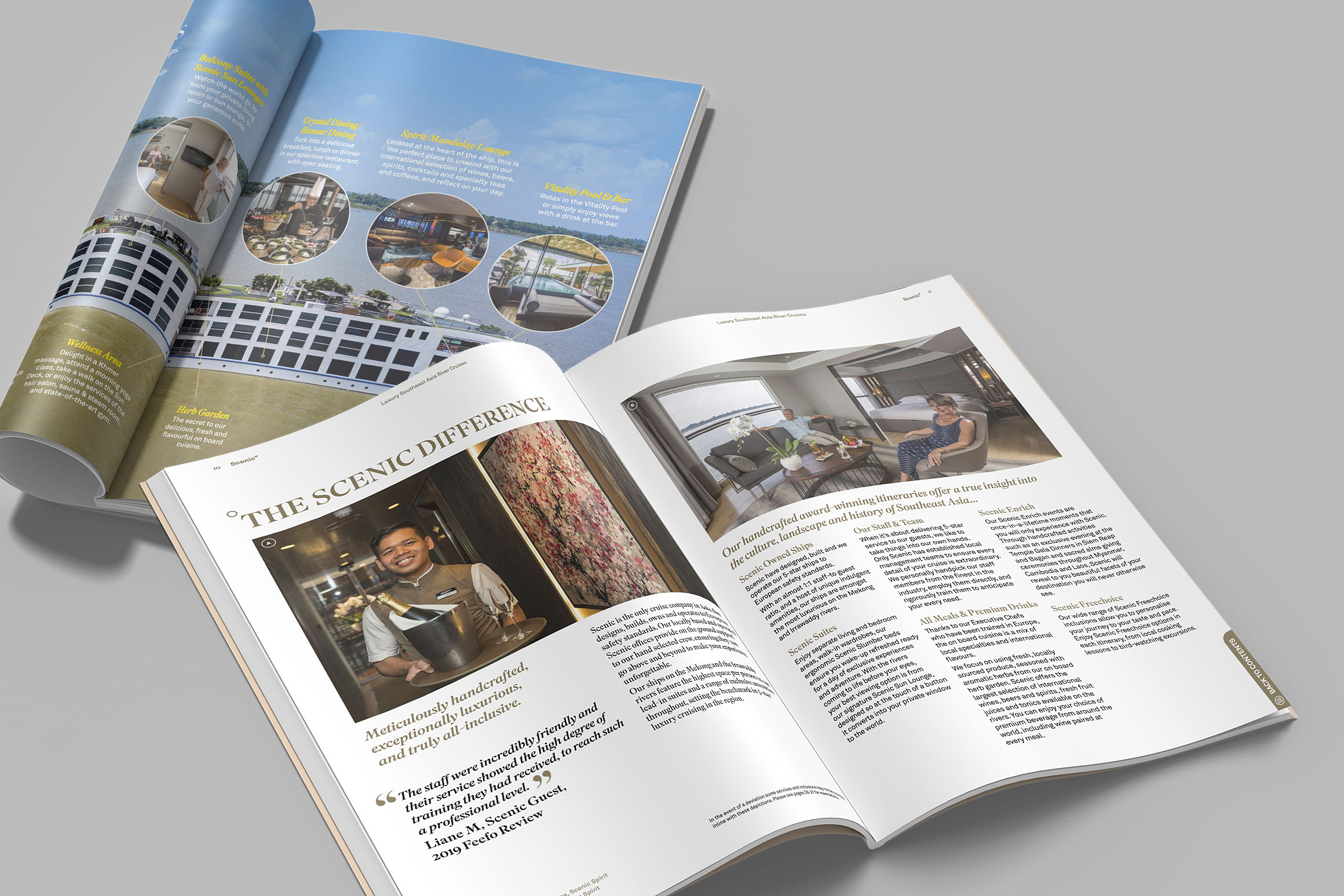 Lifestyle Catalogue Photography for Scenic Cruises in Cambodia