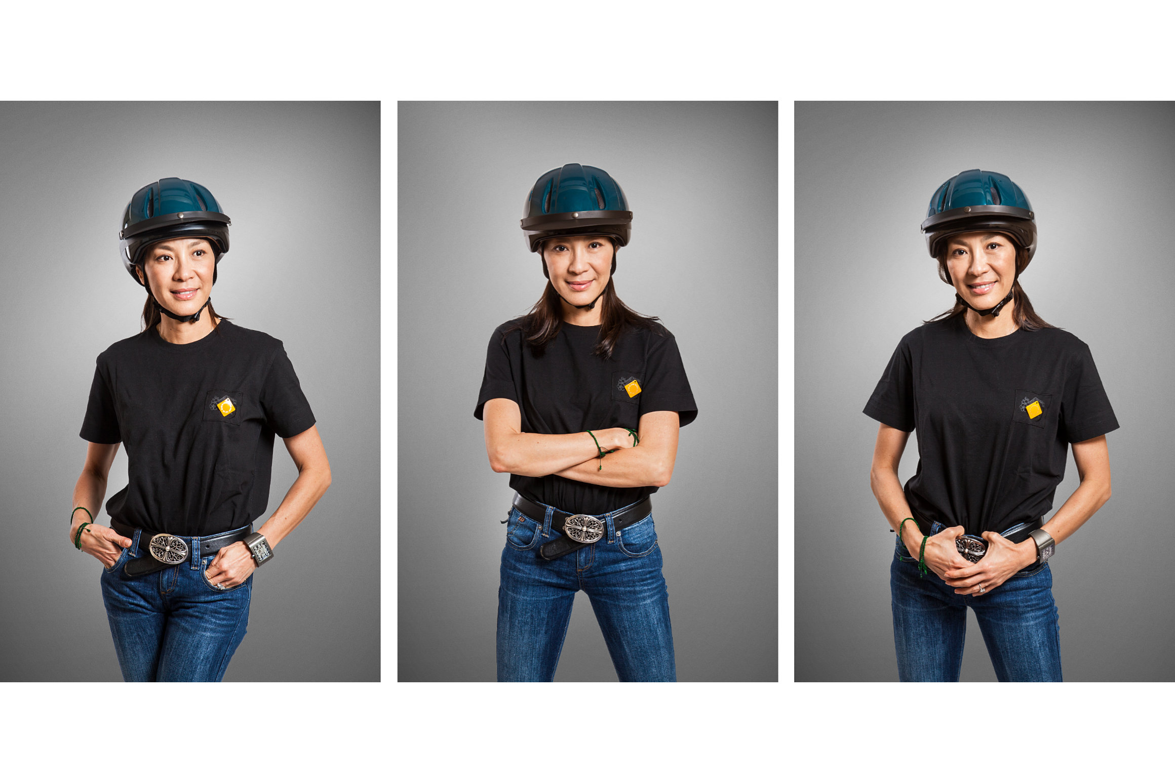 Portraits of Michelle Yeoh, NGO campaign in Cambodia
